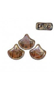 Ginko Leaf Beads 7.5x7.5mm Amethyst Rembrandt